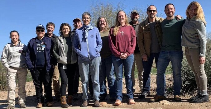 Participants of the first Motus Tag Application Certification course held at the AZGFD Phoenix office in February 2023 (photo courtesy of Chrissy Kondrat).